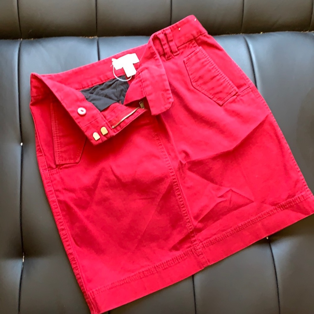 Red Ann Taylor loft skirt